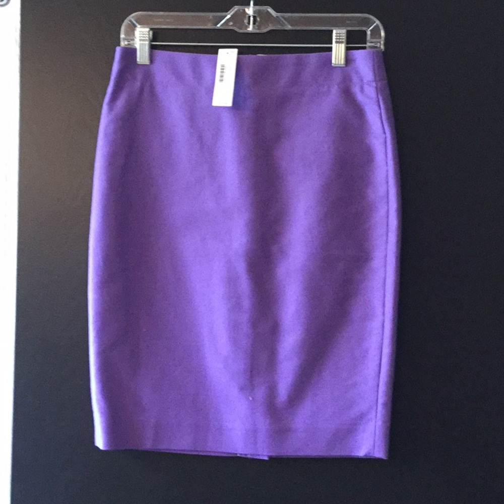 J Crew purple pencil skirt